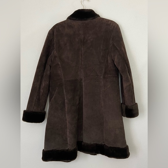 VINTAGE/ embroidered suede penny lane afghan coat - Picture 4 of 4